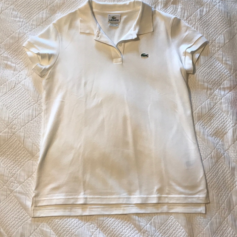 LACOSTE • White Polo